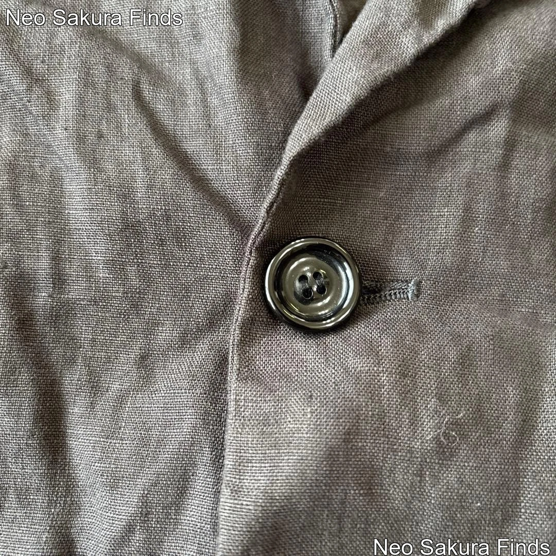 EEL Linen Stick Jacket M - Chic Vintage Aesthetic - product detail image 11