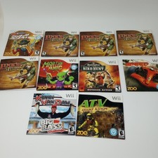 10X Nintendo Wii Games With Sleeves UNTESTED Link's Crossbow Training & More!