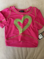 NWT Little Girls Sequined Cropped Sweatshirt Size 4