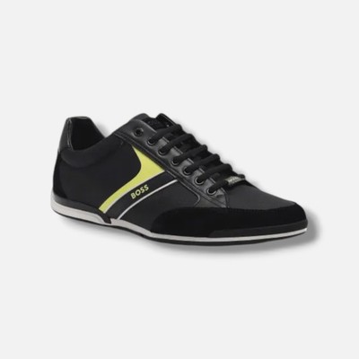 Hugo Boss Men's Black Saturn Low Profile Sneakers Size 12