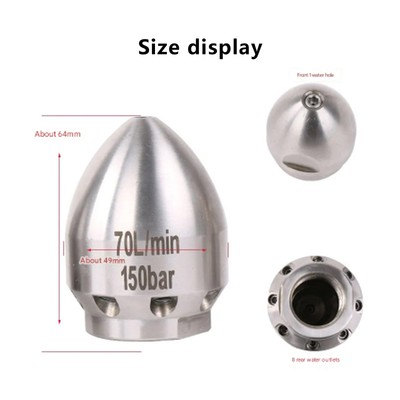 #ad High Pressure Jetter Washer Hose Nozzle Drain 1 Front 8 Rear Jet Sewer Window $36.11