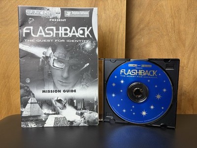 Flashback: The Quest for Identity - PC CD-ROM - 1993 Delphine RARE DISC & MANUAL