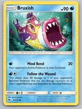 2018 POKEMON BRUXISH LOST THUNDER 70/214 C NM A63962 FREE S&H