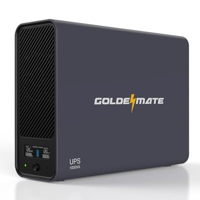 Lithium UPS Battery Backup & Surge Protector, Backup Battery 1000VA/800W Gray