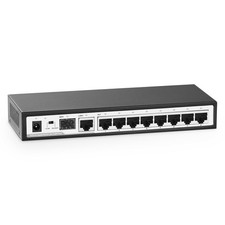 10 Port Gigabit Switch, 8 x 100/1000Mbps Ports, 1 Gigabit Uplink, 1 Gigabit S...