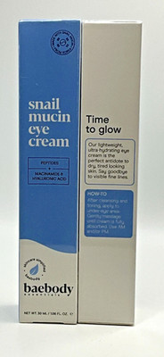 Snail Mucin Eye Cream   Anti-Aging Serum for Dark Circles, Peptides & Hyaluronic