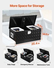 Heavy Duty Aluminum Truck Bed Tool Box Sliding Shelf Storage Chest With Side Ha Heavy Duty Aluminum Truck Bed Tool Box Sliding Shelf Storage Chest With Side Ha