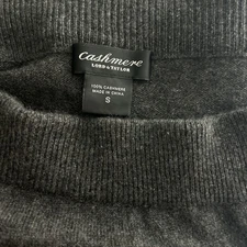 Lord & Taylor 100% Gray Cashmere Lounge Pajama Pants S Cozy Chic Quiet Luxury