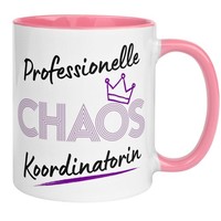 Tasse Chefin – „Professionelle Chaos Koordinatorin“ – Geschenk Becher Chefin