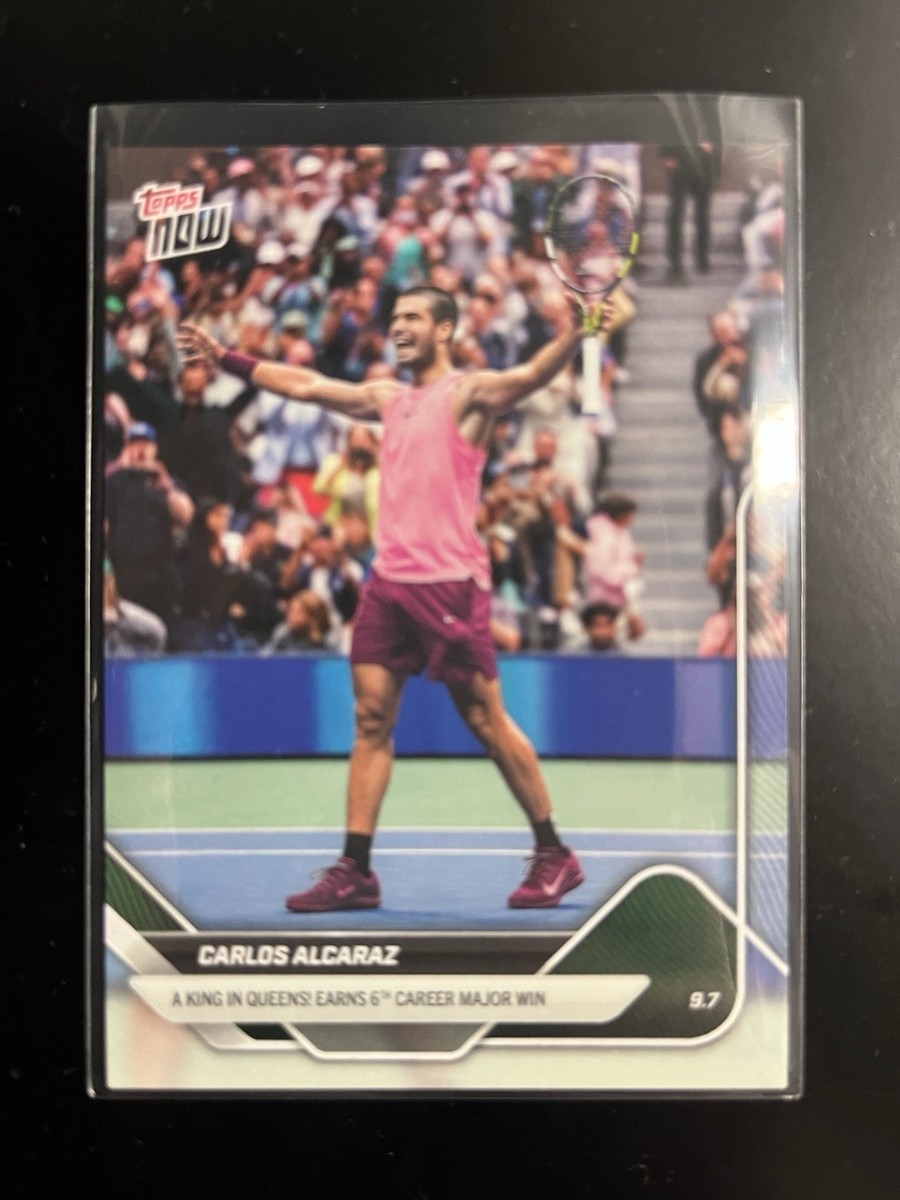 2025 Topps NOW Tennis Card #TN-CA Carlos Alcaraz Wins US Open PR