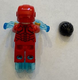 LEGO Super Heroes Invincible Iron Man Minifigure sh0368 w/Hair & Helmet - Marvel