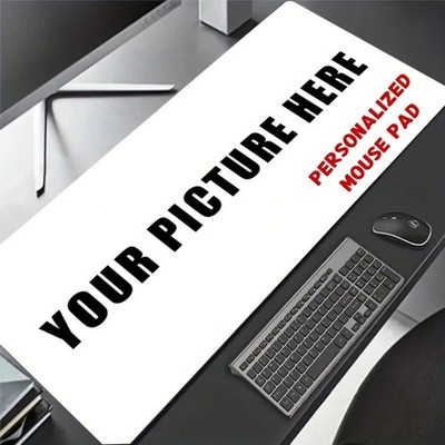 Custom Photo Personalized Gaming Mouse Pad - Non-Slip Surface with Text Logo  
