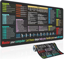 Excel Cheat Sheet Desk Pad Contains 9 Major Excel Function Modules Large XL Size
