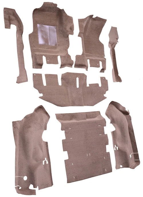 Alfombra Jeep Wrangler TJ 2003-2006 - Cutpile | Consola corta, con paneles basculantes Foto 2 de 4