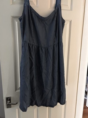 warehouse denim pinafore dress WAREHOUSE Denim Midi Pinafore Dress