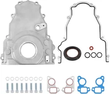 Dokili Aluminum LS Front Timing Cover w/Gaskets Bolts kit Compatible with... 