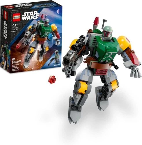 LEGO Star Wars 2023 Boba Fett Mech Buildable Plastic Action Figure - 155 Pieces