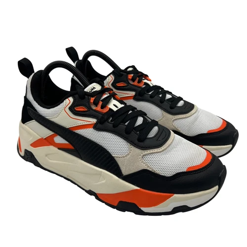 Scarpe Puma Uomo Taglia 9 RS X Softcase Nero Bianco Arancione Sneakers 389289 36