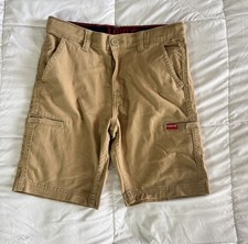 LEVIS BOYS CARGO SHORTS SIZE 12 Reg 26 WAIST 8 INSEAM Tan Pockets EUC