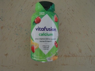vitafusion Chewable Calcium Gummy Vitamins Bone Teeth Support Fruit #R7