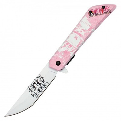 8'' Chopper One Piece Spring Assisted Folding Pocket Knife EDC