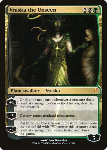 Vraska the Unseen FOIL MP #42 Duel Decks: Jace vs. Vraska MTG
