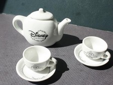 Walt Disney's Parks Princess Tea Party Souvenir Miniature Teapot Cups Saucers