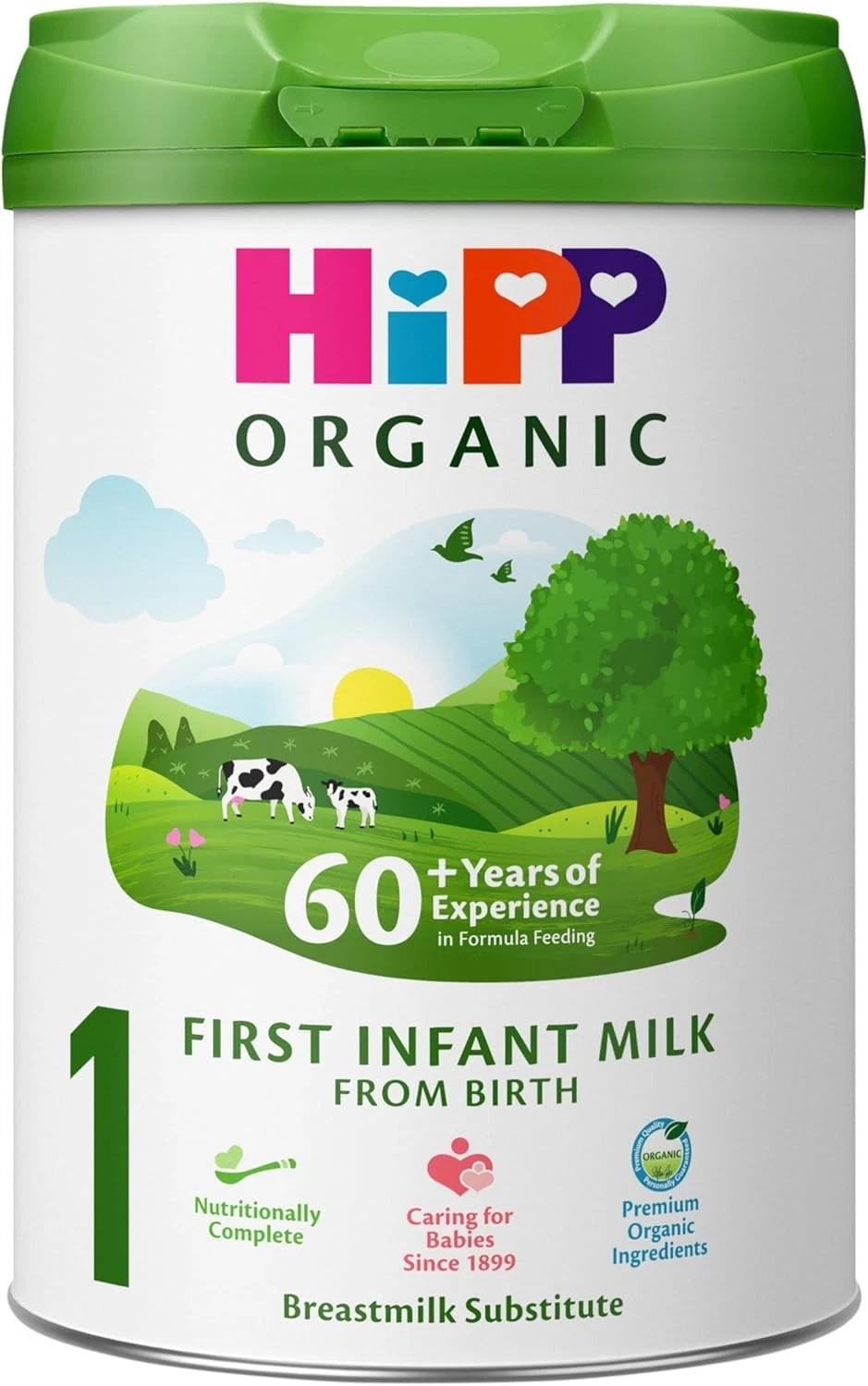 HiPP Organic 1 First Infant Milk Birth Newborn Gluten Free 800g UK