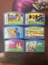 Lot of 6 Leap Frog Leapster Learning Game System Game Cartridges