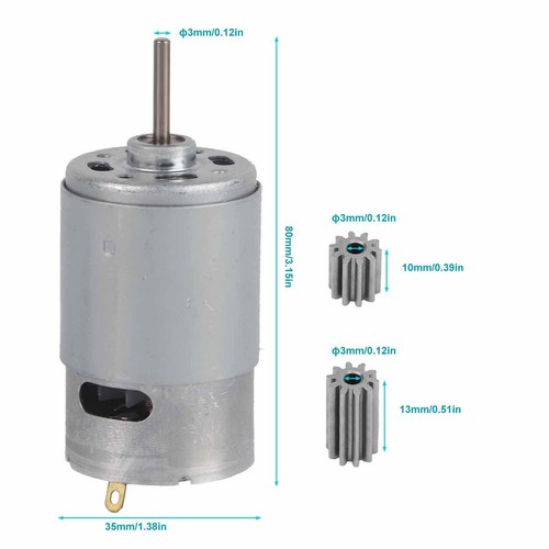 12V RS550 Micro Motor For Electric Toy Car Children Motorcycle 550-30000 - Picture 13 of 22