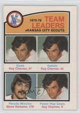 1976-77 O-Pee-Chee Team Leaders Guy Charron Steve Durbano #384 0a1