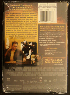 National Treasure (DVD, Widescreen) Nicolas Cage, Diane Kruger | eBay
