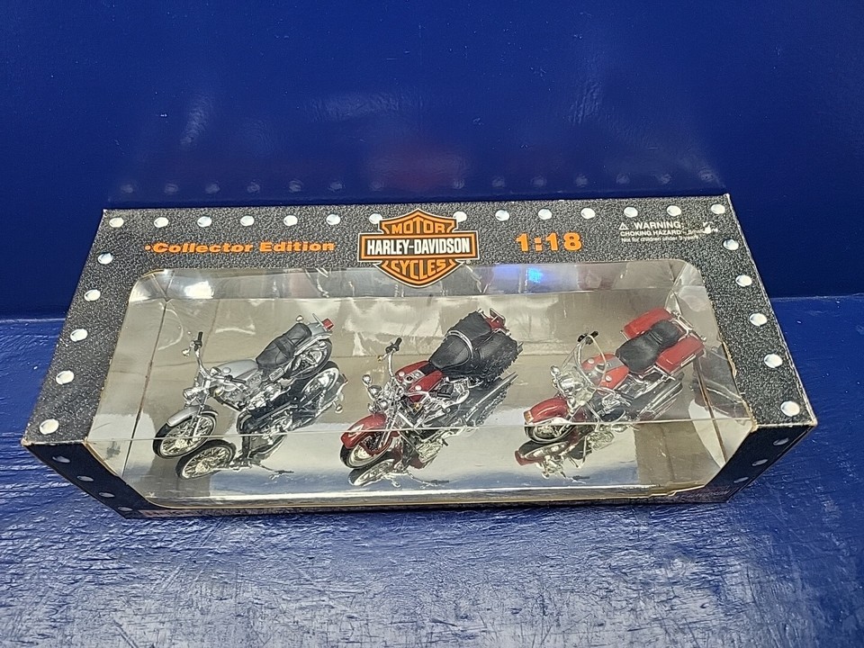 MAISTO 1:18 Harley Davidson Collector Edition Series 1 Motorcycle Set