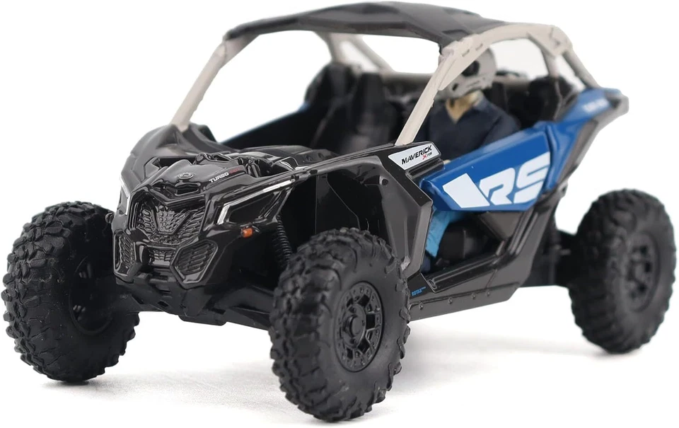 Diecast Masters BRP 1:32 Maverick X3 X rs Turbo RR, Intense Blue, Carbon Black