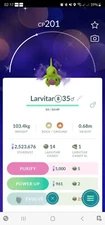 Pokémon Shiny Shadow Larvitar GO