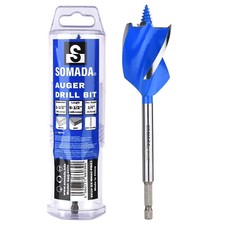 SOMADA 1-1/2-Inch x 6-1/2-Inch Auger Drill Bit for Wood, Hex Shank 1/4-Inch