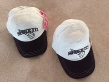 SPIKE IT Volleyball Hats LOT (4) Sports Caps Beach Sun Visors White Black NEW-FS