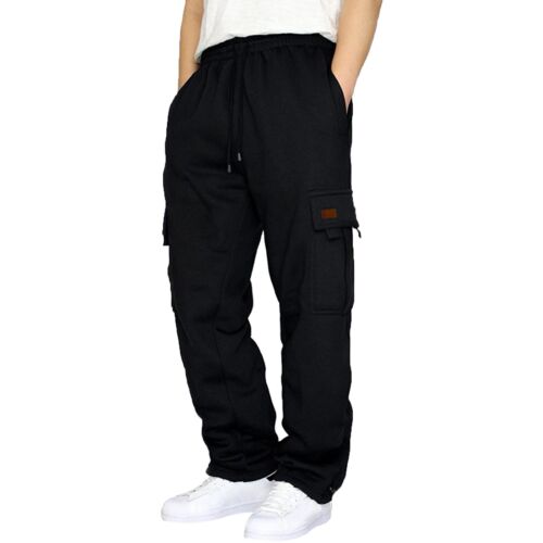Herrenhose Jogginghose elastisch Taille Jogger Sport Laufen bequem 100 % Baumwolle - Bild 6 von 9