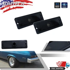 For 1970-74 Chevy Nova Smoke Front / Rear Side Marker Light Housings Replace Kit