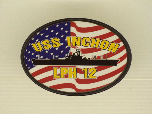 USS INCHON LPH 12 Hitch Cover Military USN U S Navy - Picture 4 of 4