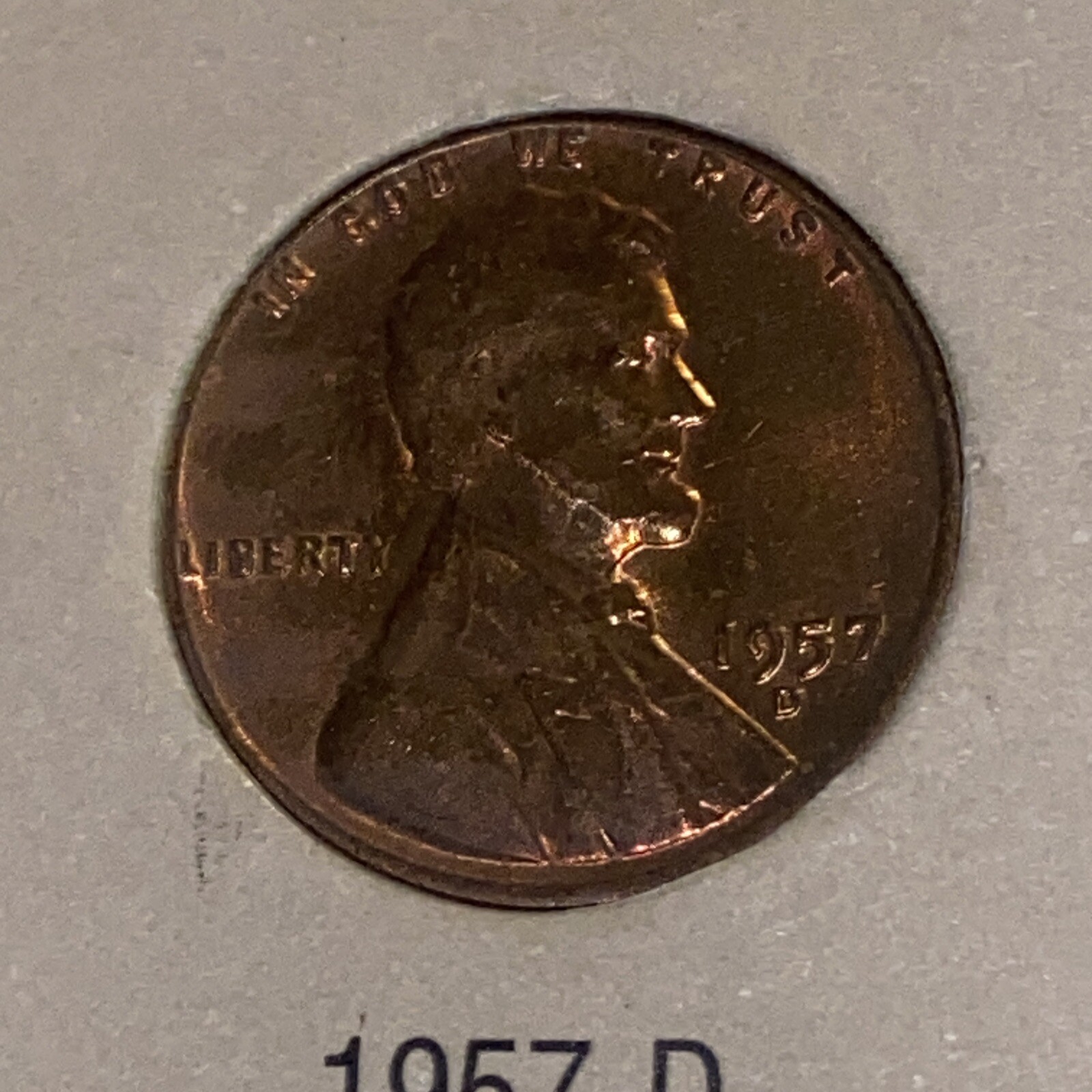 1957 D Lincoln Wheat Cent • Buy 10 Get 40% Off • #U0106