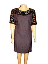 Lane Bryant Designs & Co. Dress Size 20 Black Short Sleeve NEW