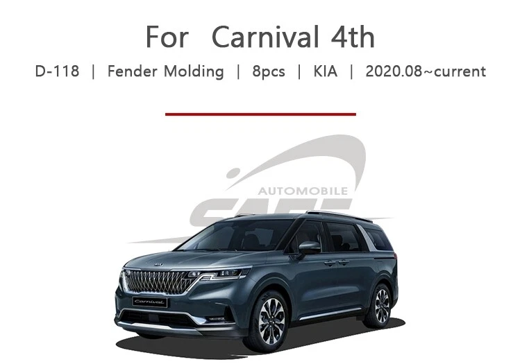 Moldura de guardabarros de rueda cromada 8 p hecha en Corea para Kia Carnival 4th: Sedona Express Foto 3 de 4