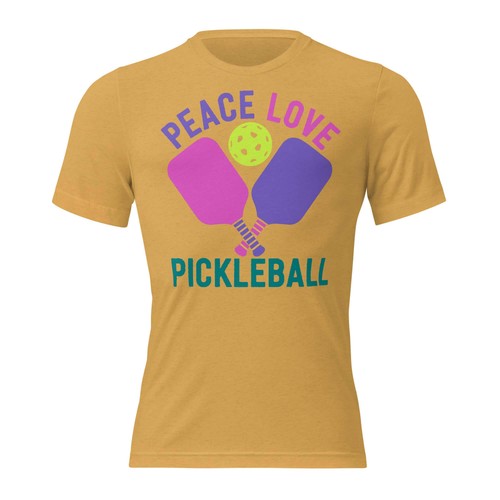 Women's Peace, Love, Pickleball Short Sleeve T-Shirt - Picture 85 of 110