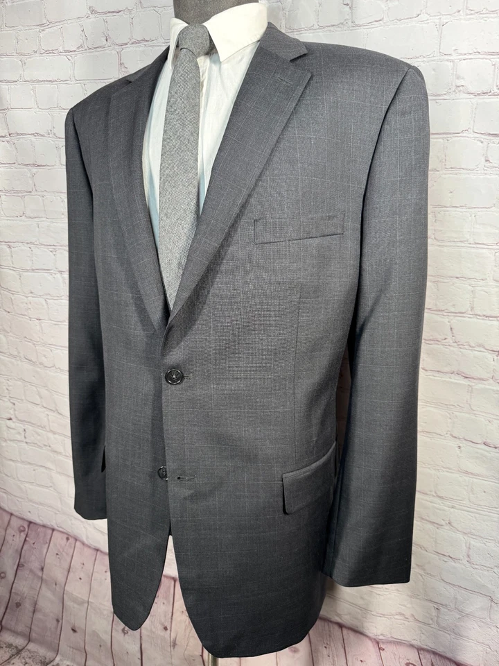 Nuevo Abrigo Blazer Chaqueta TASSO ELBA Para Hombres Gris Carbón Overcheck Deportivo TALLA 46L Foto 2 de 4