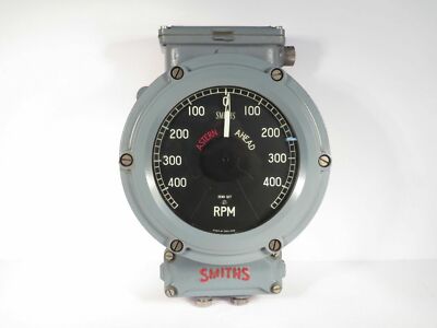 Tachometer 400RPM NOS Smiths Industrial of England Deep Sea  TMD/240/6WB/194