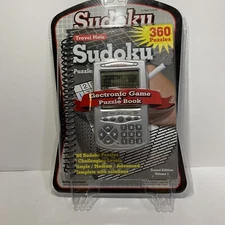 Sudoku Pocket Electronic Game Handheld & Book Travel Edition 360 Puzzle New