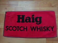 RARE Vintage Haig Scotch Whisky Pub Bar Bier Handtuch Bar Towels