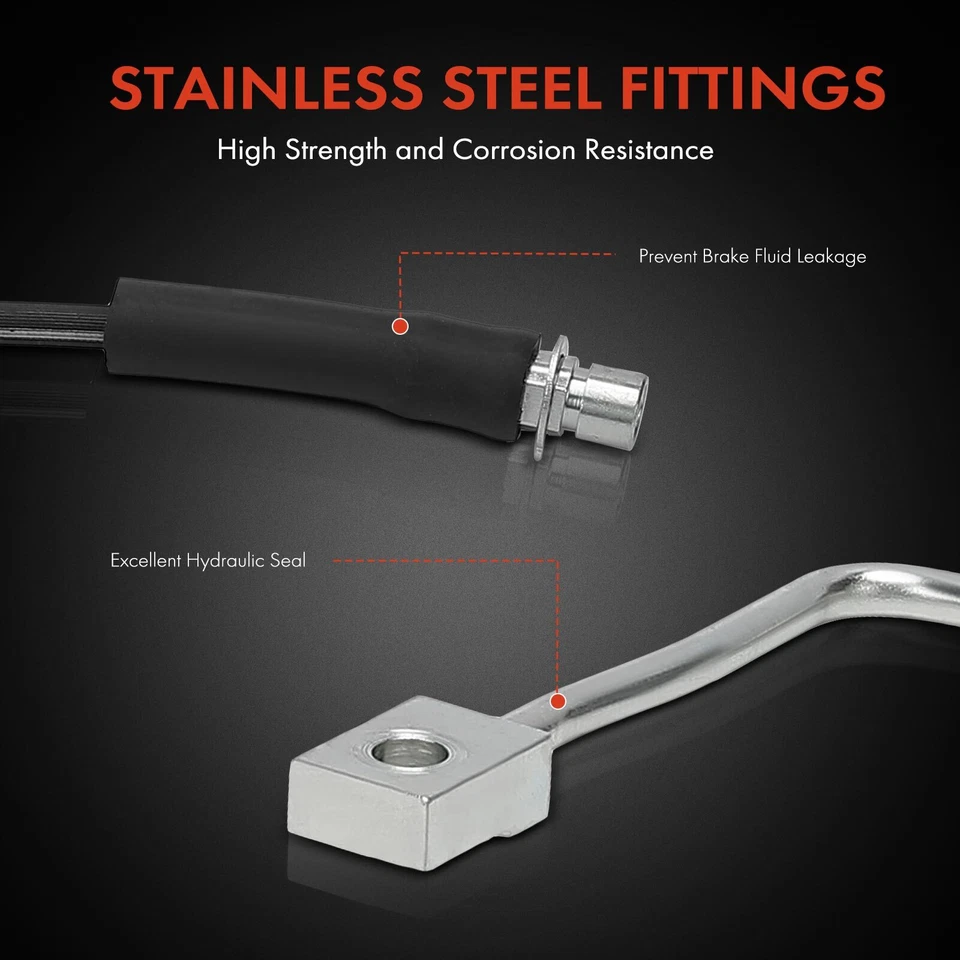 Brake Hydraulic Hose for Chevrolet C5500 Kodiak GMC C5500 Topkick Rear Passenger - Image 4 of 4