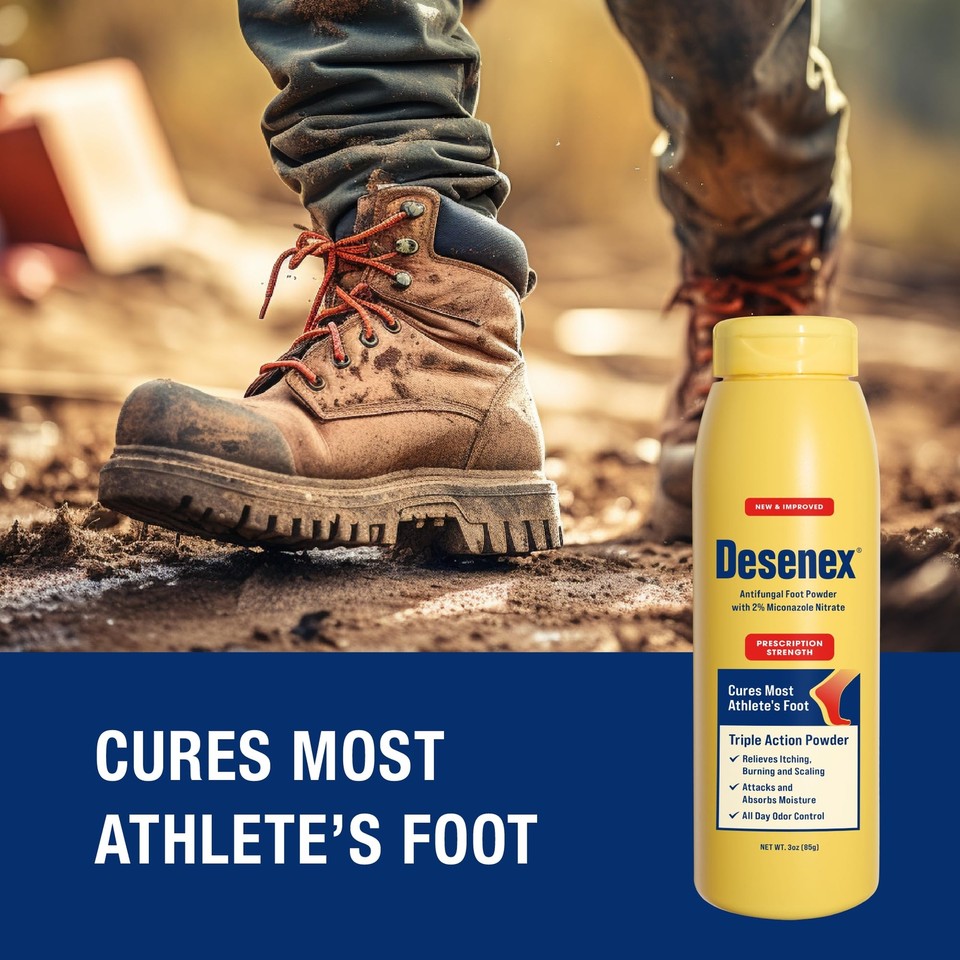 AntiFungal Foot Powder, Cures Most Athlete’s Foot, 2 Miconazole